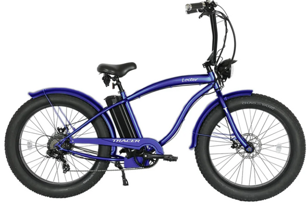 Loiter - 26" E-bike, Color: Blue
