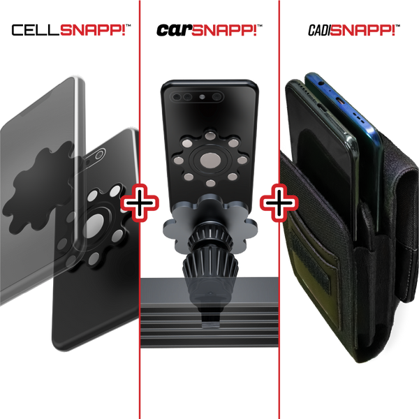 CellSnapp!/CarSnapp!/CadiSnapp! Bundle - The Trifecta! The ultimate dual phone solution on the market, to date!