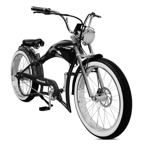 TWENTY 5 GT - 26" E-Bike Stretch Cruiser Color: Black