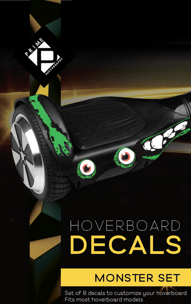Universal Hoverboard Decals - Green Monster